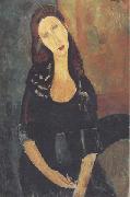 Amedeo Modigliani Jeanne Hebuterne assise (mk38) USA oil painting artist